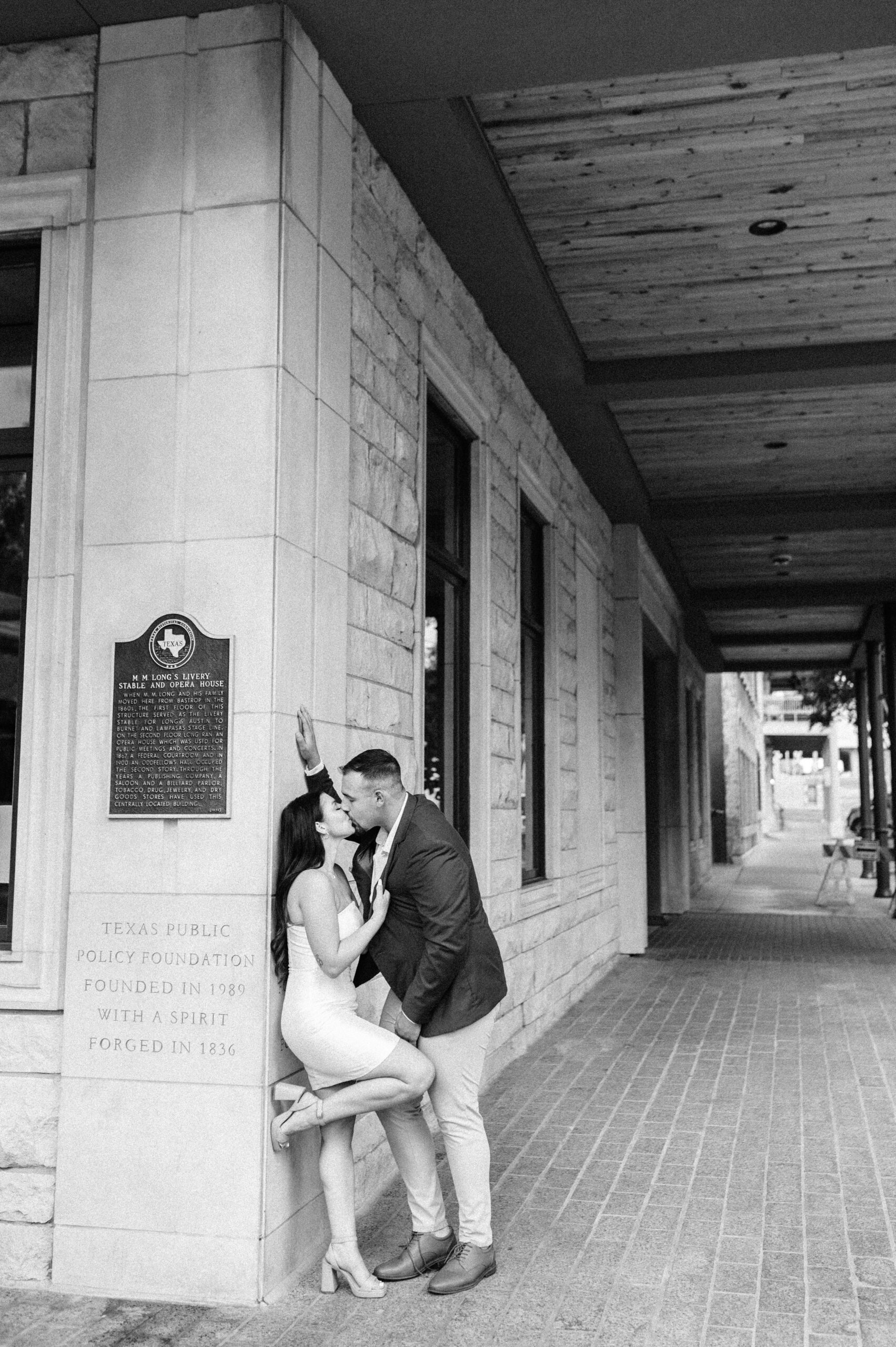Classy + Fun Engagement Session at Colton House Hotel in Austin, TX