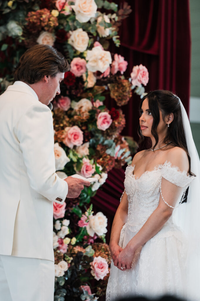Valerie and Will's wedding ceremony at Prospect House in Austin, Texas