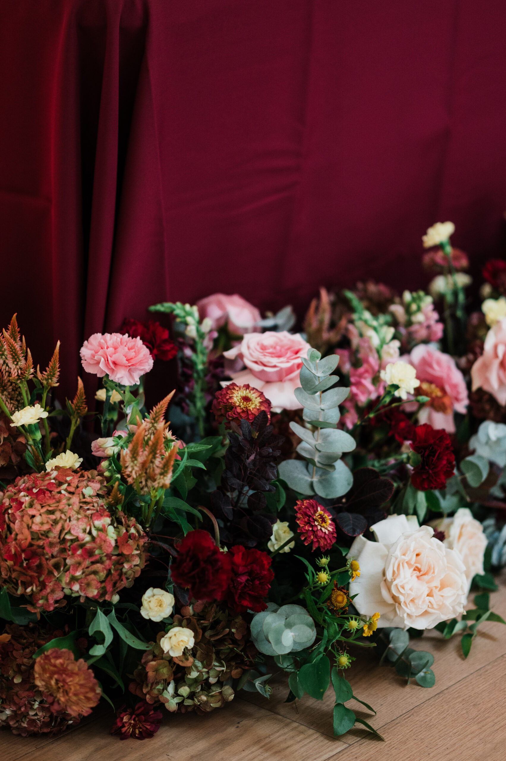 Romantic draped reception decor at Prospect House in Austin, Texas