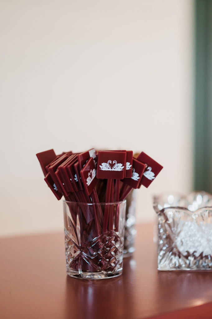 Wedding reception tablescape and florals at a Prospect House wedding