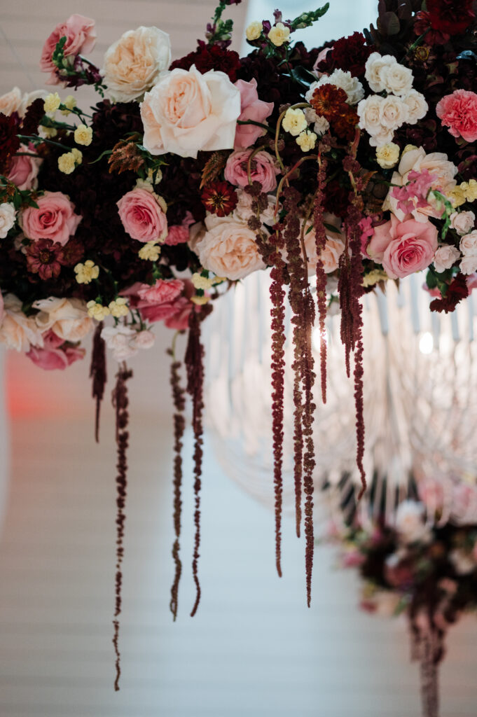 Romantic draped reception decor at Prospect House in Austin, Texas