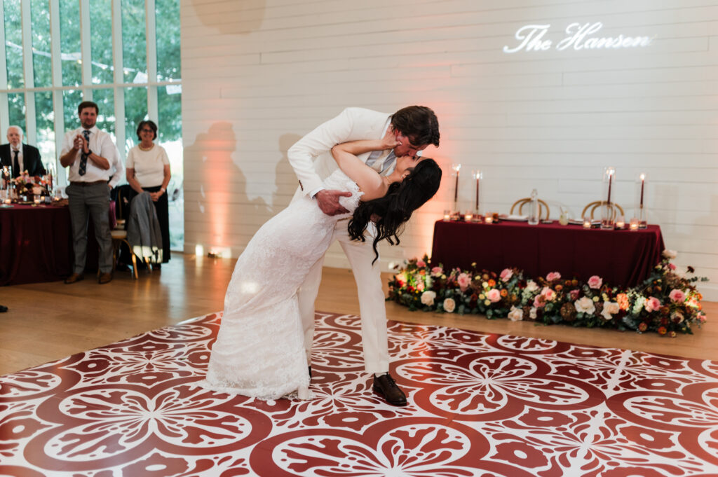 Golden hour wedding portraits at Prospect House, an Austin wedding venue