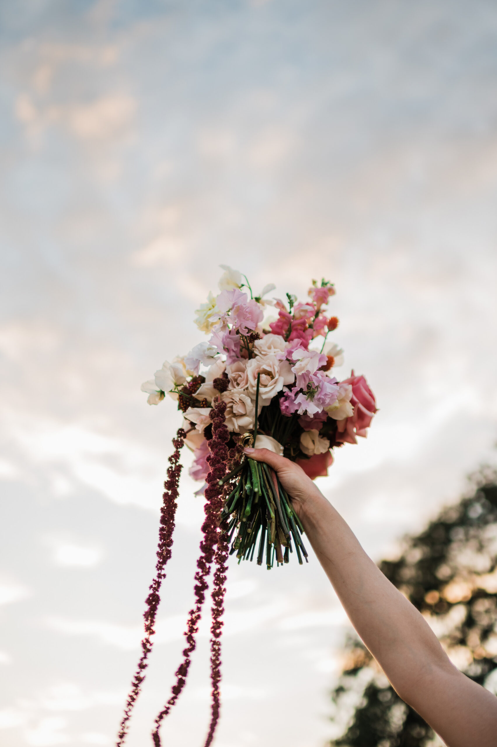 Golden hour wedding portraits after a romantic Prospect House wedding
