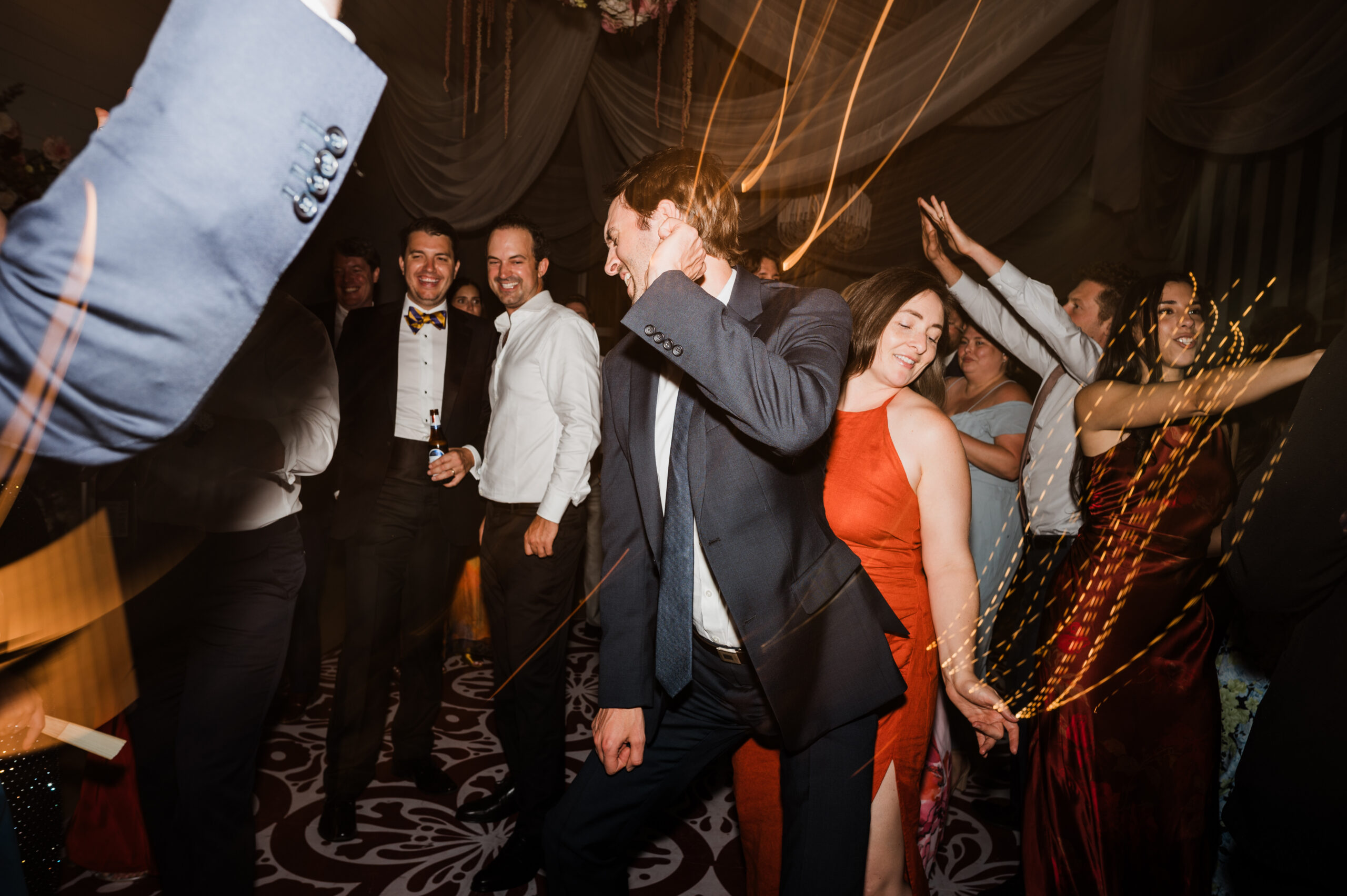 Wedding reception dancing and celebration at Prospect House in Austin, Texas