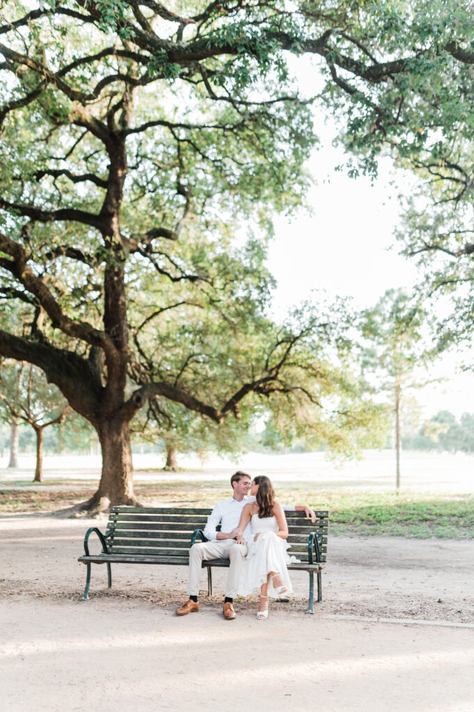 Maggi + Carter engagement session at Hermann Park in Houston, TX
