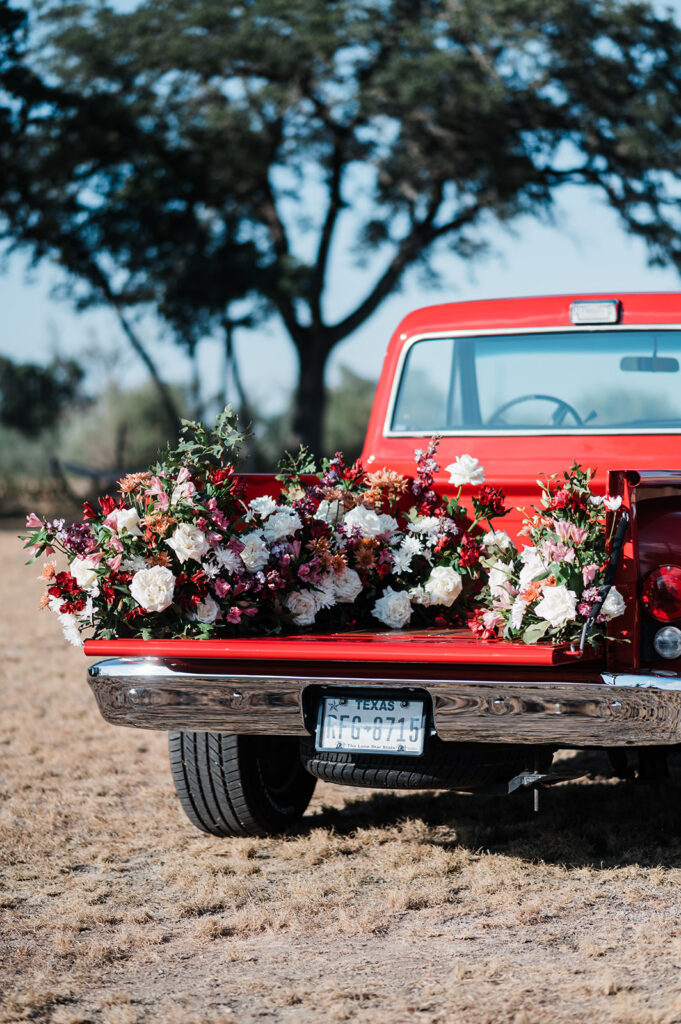 Quiana and David's backyard wedding ceremony in Wimberley, TX