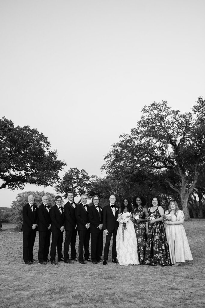 Quiana and David's golden hour portraits with a vintage red truck in Wimberley, TX