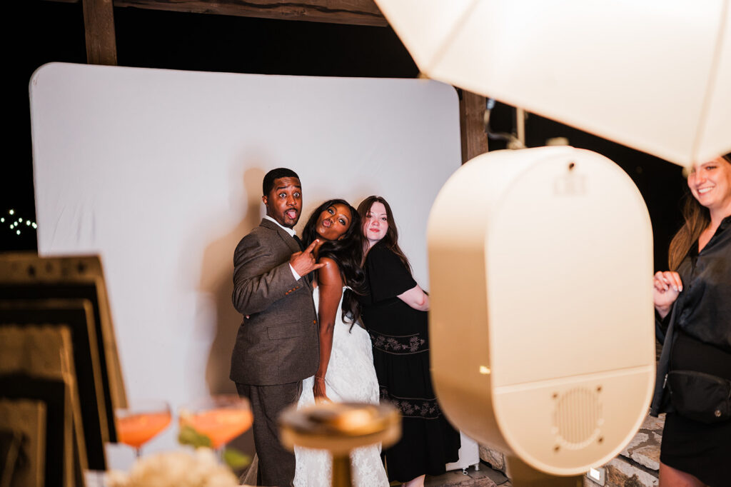 Quiana and David's first dance and reception party at Jacob's Well Vineyard in Wimberley, TX