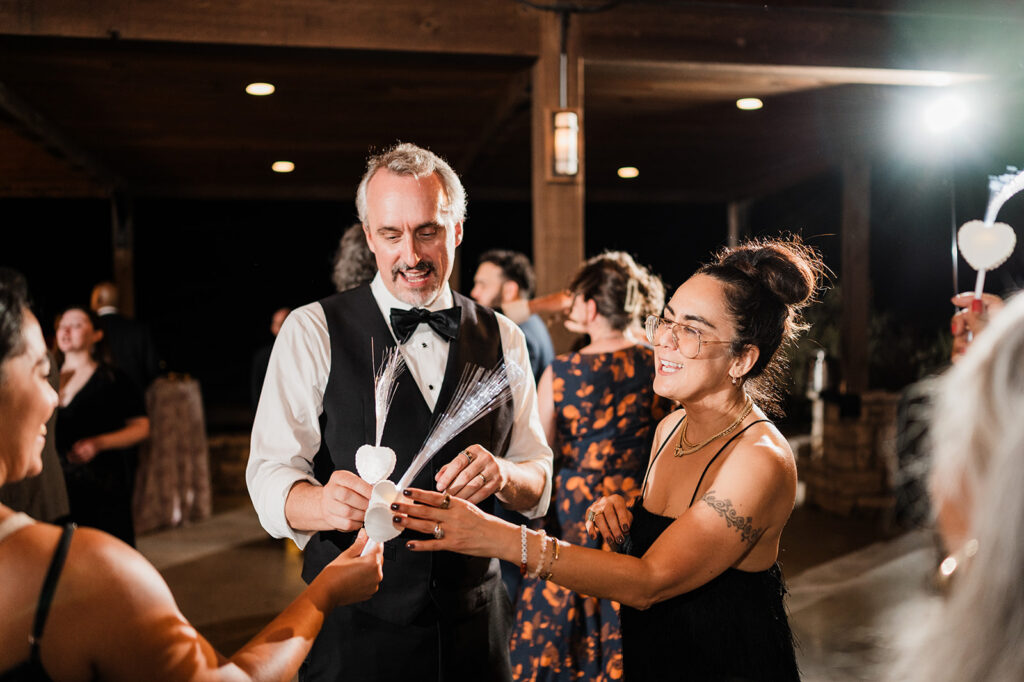 Quiana and David's first dance and reception party at Jacob's Well Vineyard in Wimberley, TX