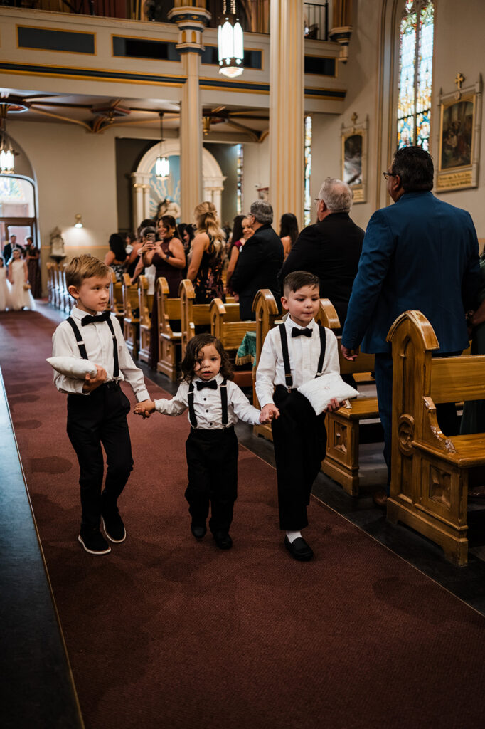 Chloe and Jesus wedding at St. Joseph Catholic Church in San Antonio, TX