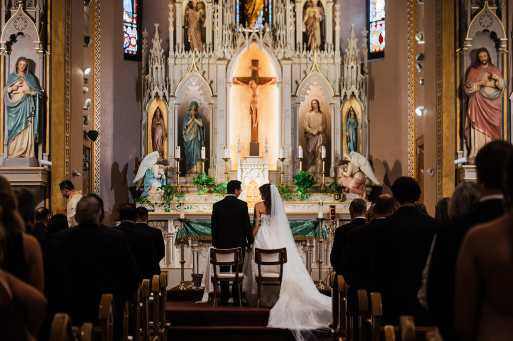 Chloe and Jesus wedding at St. Joseph Catholic Church in San Antonio, TX