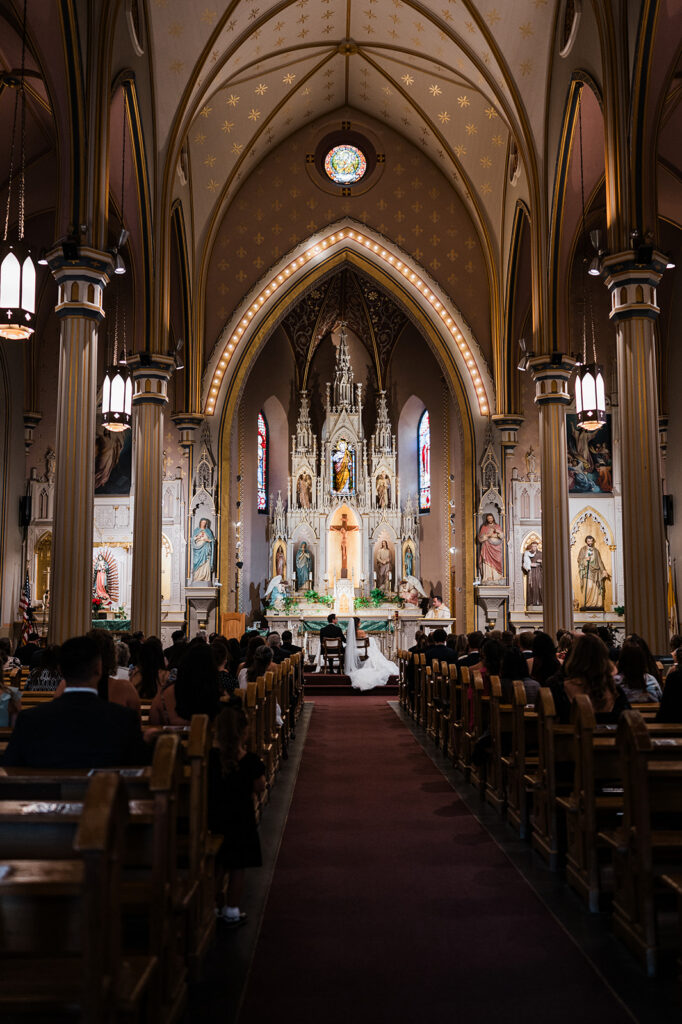 Chloe and Jesus wedding at St. Joseph Catholic Church in San Antonio, TX