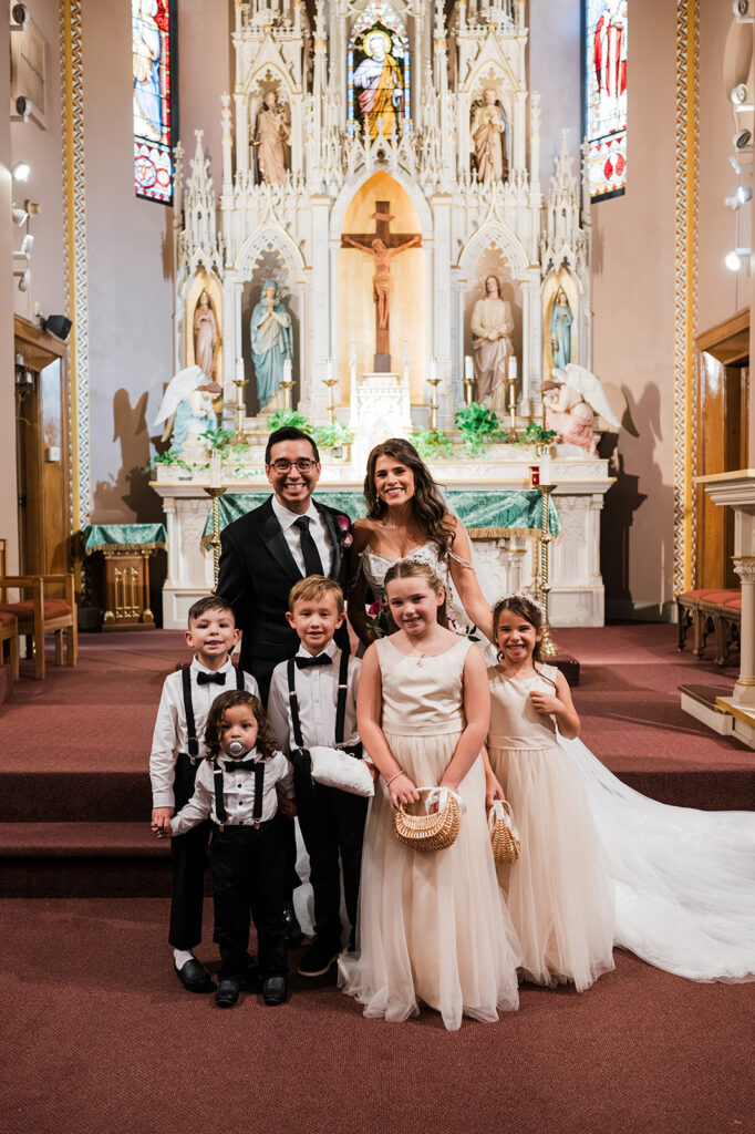 Chloe and Jesus wedding at St. Joseph Catholic Church in San Antonio, TX