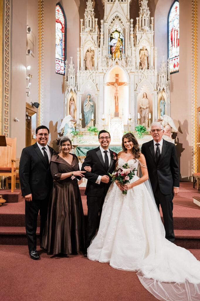 Chloe and Jesus wedding at St. Joseph Catholic Church in San Antonio, TX