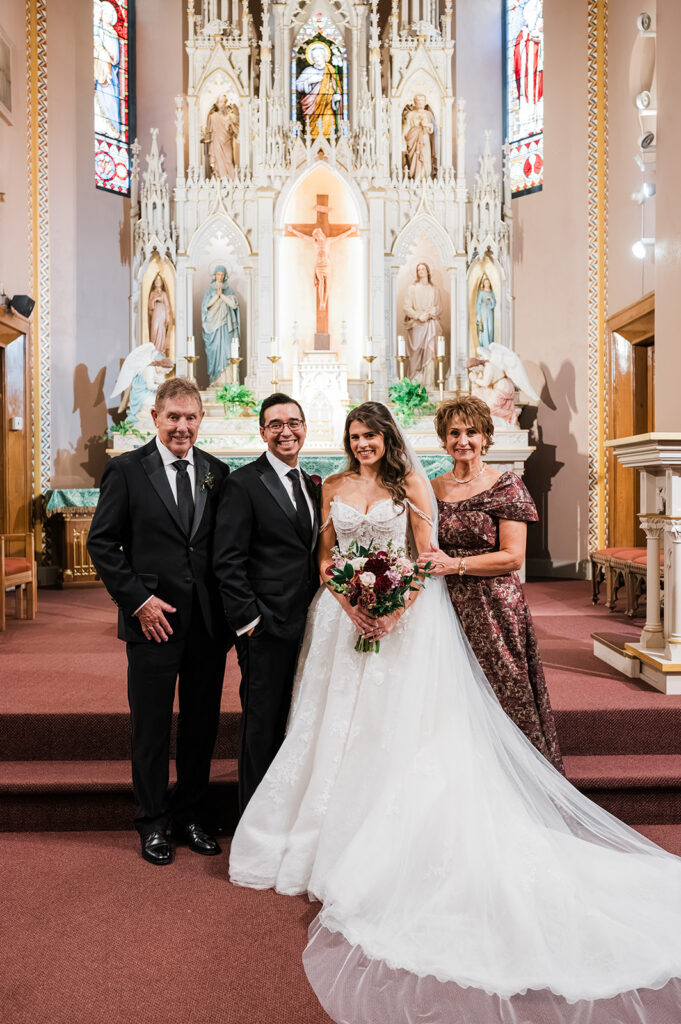 Chloe and Jesus wedding at St. Joseph Catholic Church in San Antonio, TX