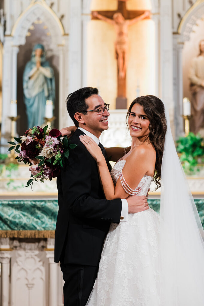 Chloe and Jesus wedding at St. Joseph Catholic Church in San Antonio, TX