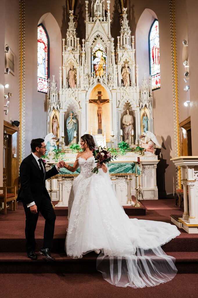 Chloe and Jesus wedding at St. Joseph Catholic Church in San Antonio, TX